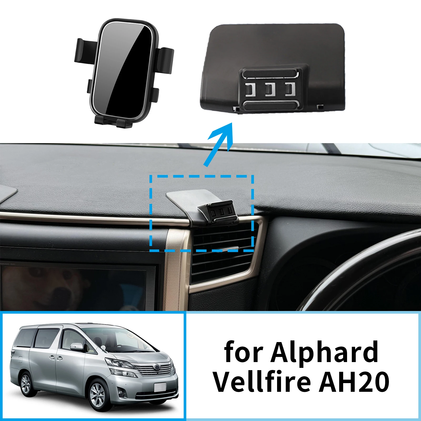 for Toyota Alphard Vellfire 20 AH20 2010 2011 2012 2013 2014 GPS Bracket Navigation Stand Auto Accessories
for Toyota Alphard Vellfire 20 AH20 2010 2011 2012 2013 2014 GPS Bracket Navigation Stand Auto Accessories