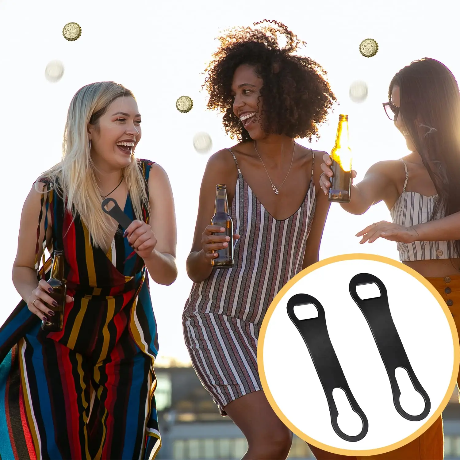 IK 4 Pcs Bottle Opener Pour Spout Remover Flat Bar Key Stainless Steel Bar Speed Opener for Wine Beer Bartenders Kitchen
IK 4 Pcs Bottle Opener Pour Spout Remover Flat Bar Key Stainless Steel Bar Speed Opener for Wine Beer Bartenders Kitchen