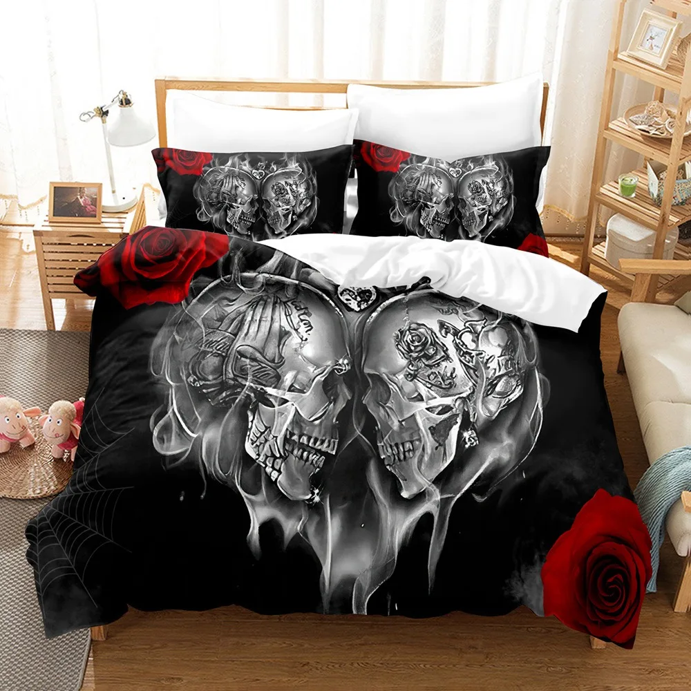 Skull Bedding Set Duvet Cover Pillow Cover Home Bedroom Decor For Kids Queen King Comforter Sets Boys & Girls Gifts
Skull Bedding Set Duvet Cover Pillow Cover Home Bedroom Decor For Kids Queen King Comforter Sets Boys & Girls Gifts