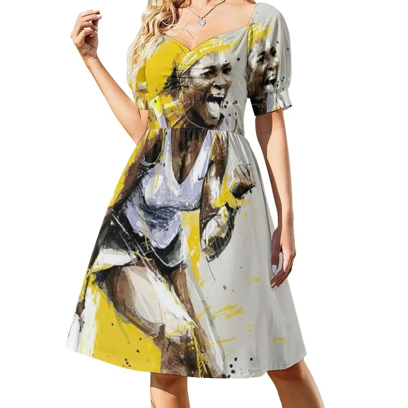 Serena Williams Short-Sleeved Dress women's dresses luxury Long dresses dresses for women 2025 party woman Dress
Serena Williams Short-Sleeved Dress women's dresses luxury Long dresses dresses for women 2025 party woman Dress