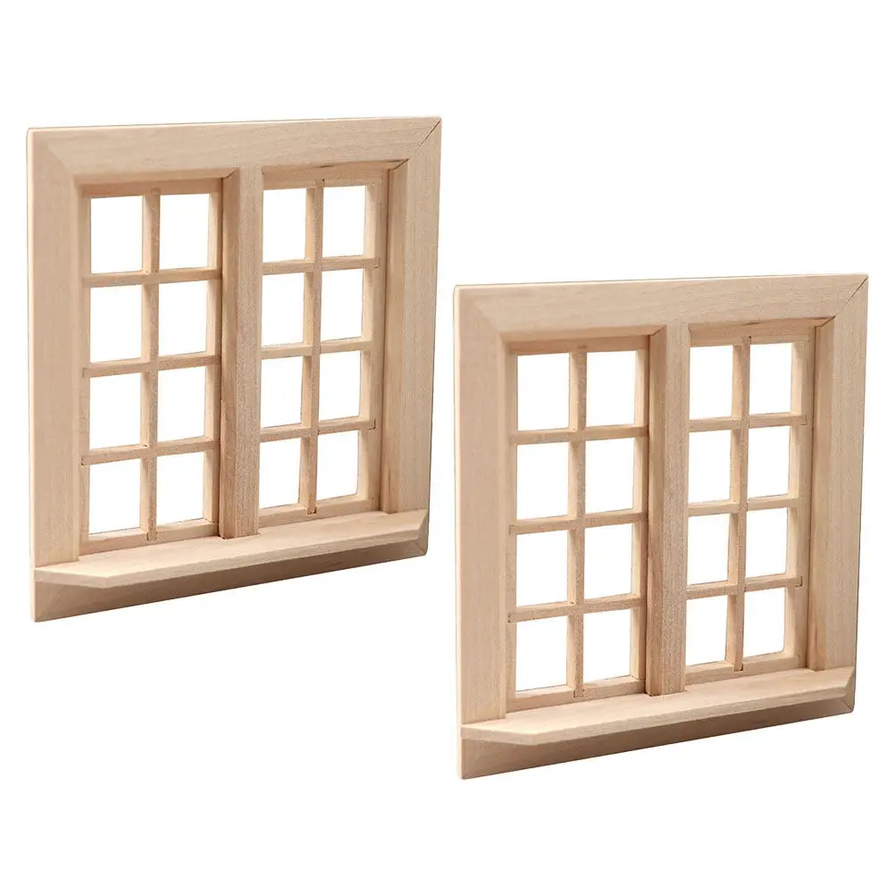 2Pcs Miniature Wooden Window Models Dollhouse Furniture Realistic Design Meticulously Crafted for DIY Decoration Mini House
2Pcs Miniature Wooden Window Models Dollhouse Furniture Realistic Design Meticulously Crafted for DIY Decoration Mini House