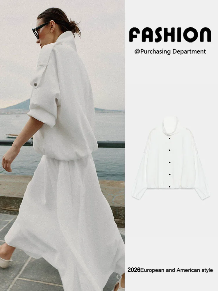 Autumn New Arrival Women's Versatile Long Sleeve Stand Collar Jacket Outerwear 2026 Fall Collection Stylish Shape Design
Autumn New Arrival Women's Versatile Long Sleeve Stand Collar Jacket Outerwear 2026 Fall Collection Stylish Shape Design