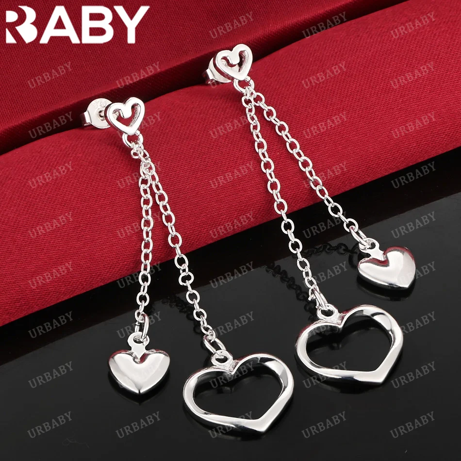 URBABY 925 Sterling Silver Earrings Heart Drop Earrings For Women Jewelry Fashion Party and Daily Wear
URBABY 925 Sterling Silver Earrings Heart Drop Earrings For Women Jewelry Fashion Party and Daily Wear