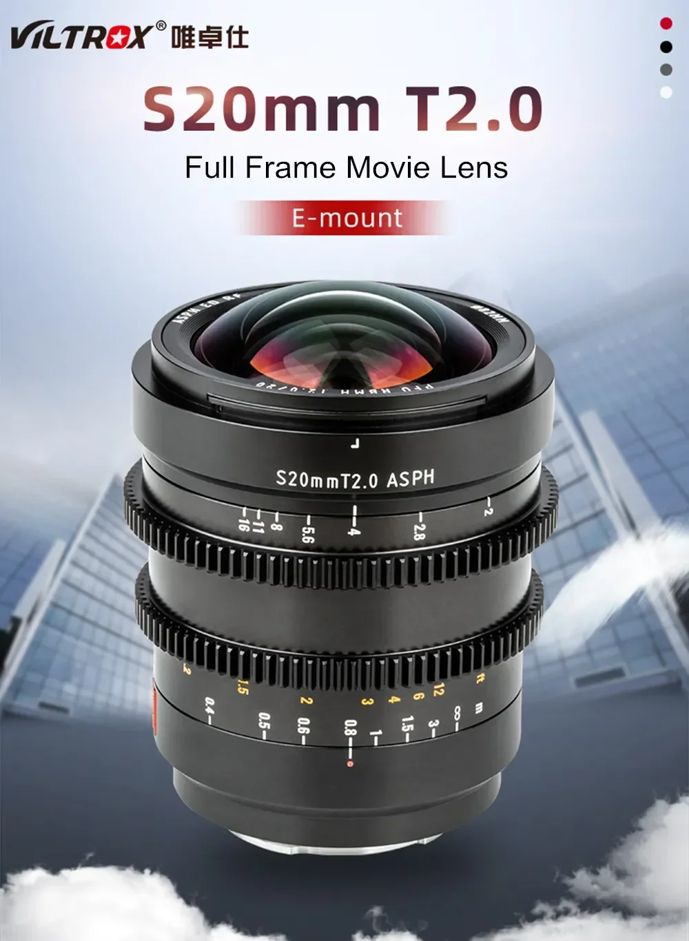 Viltrox 20mm F/1.8 ASPH Camera Lens Wide Angle Lens Full-Frame For Camera Sony E Mount Lens A9 A7M3 A7RIV A7III A7S A6500
Viltrox 20mm F/1.8 ASPH Camera Lens Wide Angle Lens Full-Frame For Camera Sony E Mount Lens A9 A7M3 A7RIV A7III A7S A6500