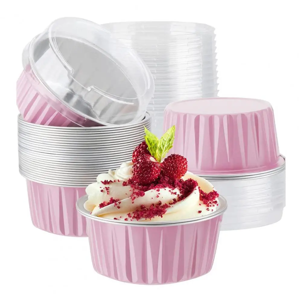 Mini Bread Molds with Lids Mini Baking Mold Disposable Aluminum Foil Cake Cups with Lids for Mini Baking Muffin for Brownies
Mini Bread Molds with Lids Mini Baking Mold Disposable Aluminum Foil Cake Cups with Lids for Mini Baking Muffin for Brownies
