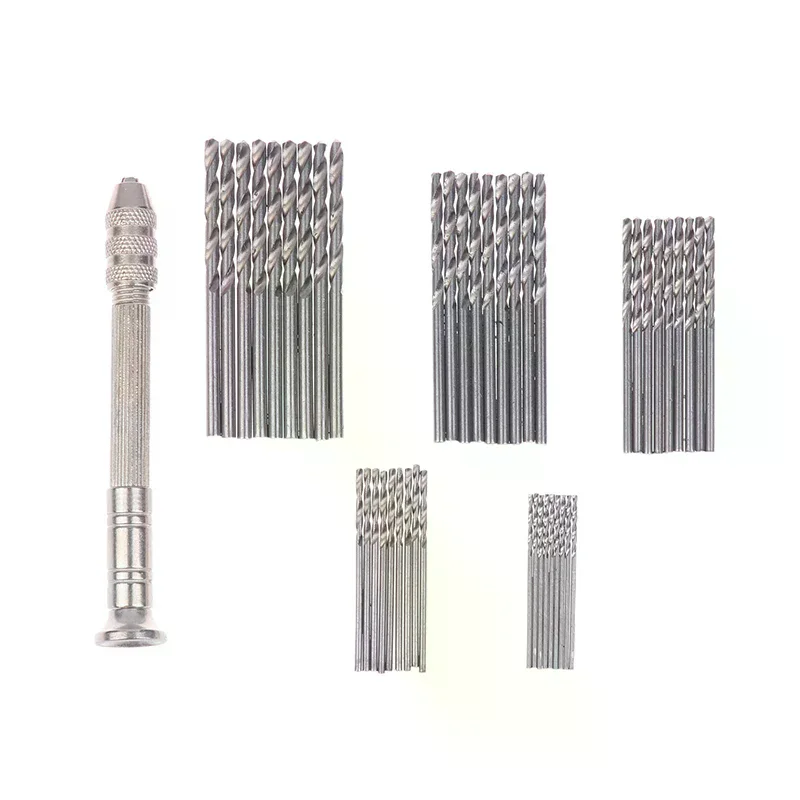 50Pcs Precision Pin Vise Hobby Drill With Model Twist Hand Drill Bits Set High Speed Hole Opening DIY Drilling Tool
50Pcs Precision Pin Vise Hobby Drill With Model Twist Hand Drill Bits Set High Speed Hole Opening DIY Drilling Tool