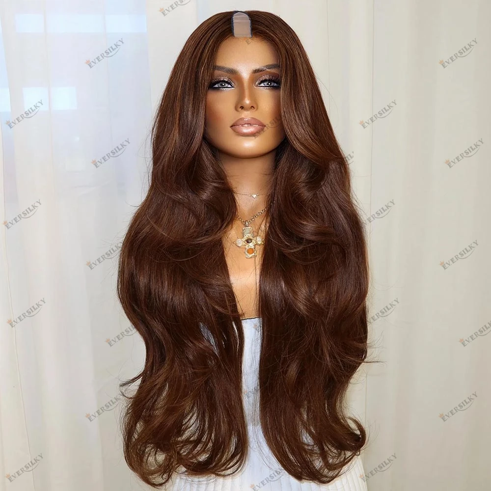 Dark Brown Black Women Super Long Wavy Peruvian Remy Human Hair V Part Wigs 250Density Clips U Part Wigs Glueless Machine Made
Dark Brown Black Women Super Long Wavy Peruvian Remy Human Hair V Part Wigs 250Density Clips U Part Wigs Glueless Machine Made