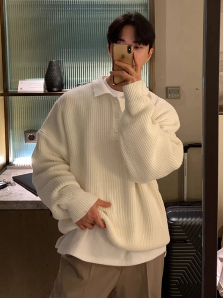 Мужской вязаный свитер с отложным воротником, однотонный, повседневный, осенне-зимний, универсальный, для отдыха
Мужской вязаный свитер с отложным воротником, однотонный, повседневный, осенне-зимний, универсальный, для отдыха