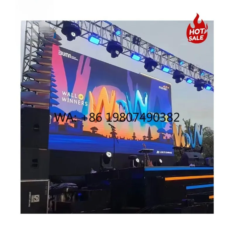 P3.91 Outdoor Rental LED Screen High Brightness 5000cd/m² Waterproof Stage Display for Concert Advertising Event Live Show Use
P3.91 Outdoor Rental LED Screen High Brightness 5000cd/m² Waterproof Stage Display for Concert Advertising Event Live Show Use