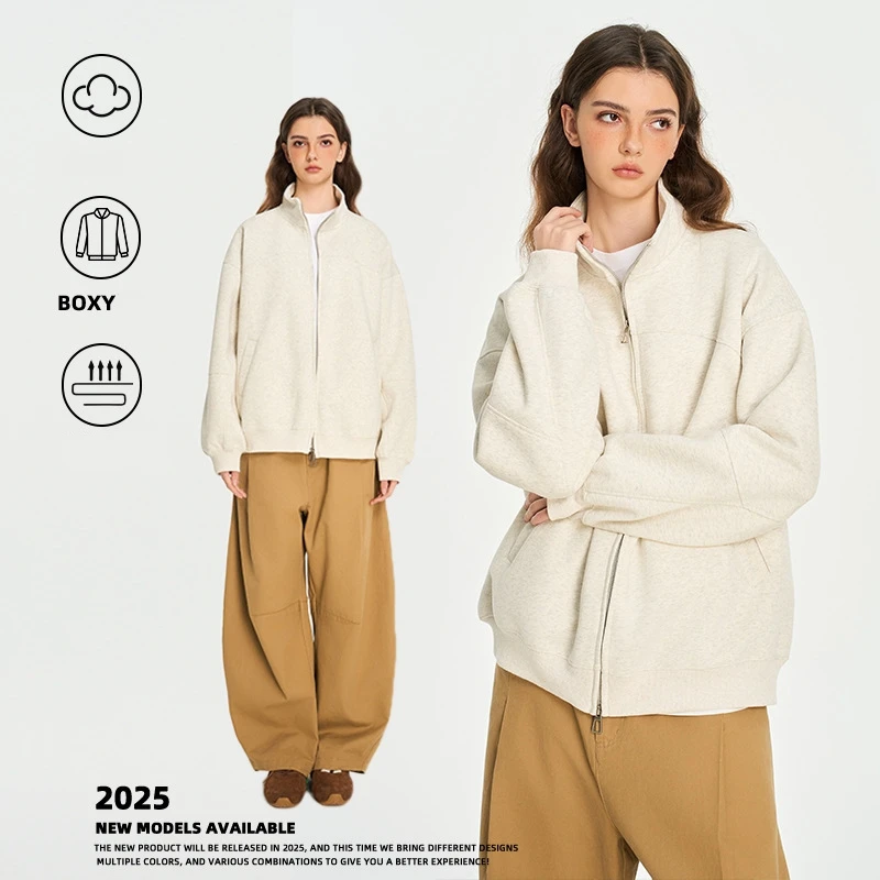 Модная парная хлопковая куртка High Street 400 г, американская тяжелая куртка унисекс, весенне-осенняя свободная высококачественная толстовка на молнии
Модная парная хлопковая куртка High Street 400 г, американская тяжелая куртка унисекс, весенне-осенняя свободная высококачественная толстовка на молнии