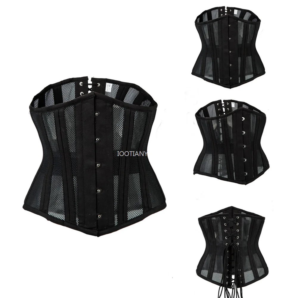 Mesh Steel Bone Outer Wear Push Up Corset Steampunk Underbust Bustier Steel Palace Waist Shaper Shapewear Belts Black Bustiers
Mesh Steel Bone Outer Wear Push Up Corset Steampunk Underbust Bustier Steel Palace Waist Shaper Shapewear Belts Black Bustiers