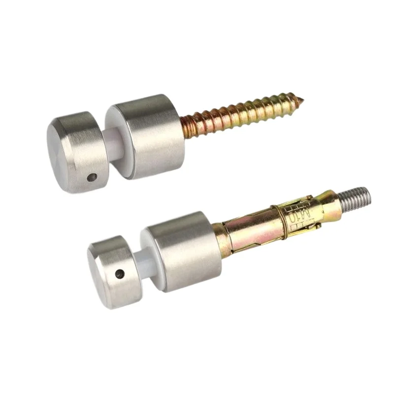 2 шт., твердая нержавеющая сталь 304, стеклянная защитная панель, перила, знак, стойка, проставка, рукав, якорь для деревянной бетонной ступеньки