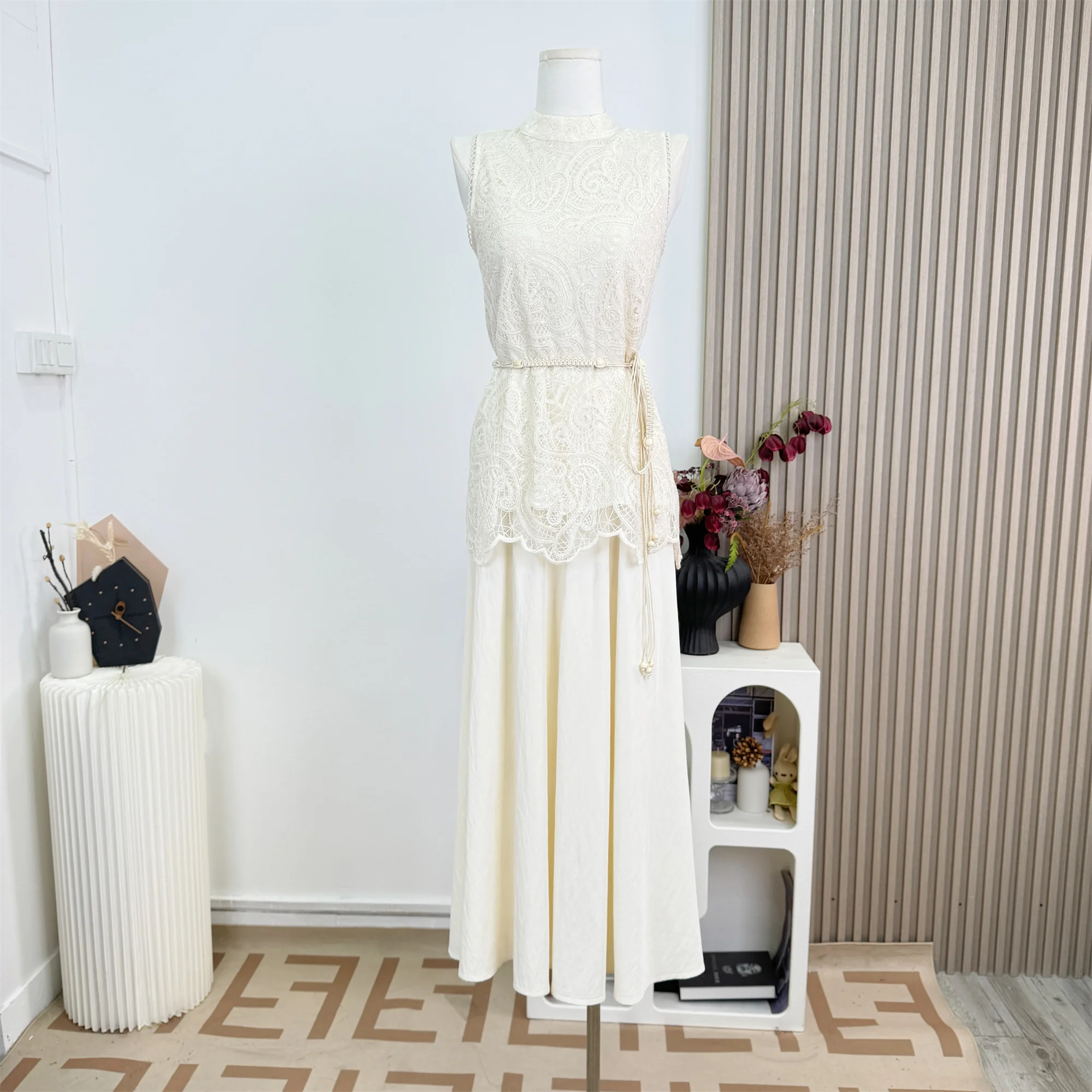 White Lace Neck Top Set Women's Drape Skirt Womens Two Peice Sets Skirts for Women
White Lace Neck Top Set Women's Drape Skirt Womens Two Peice Sets Skirts for Women