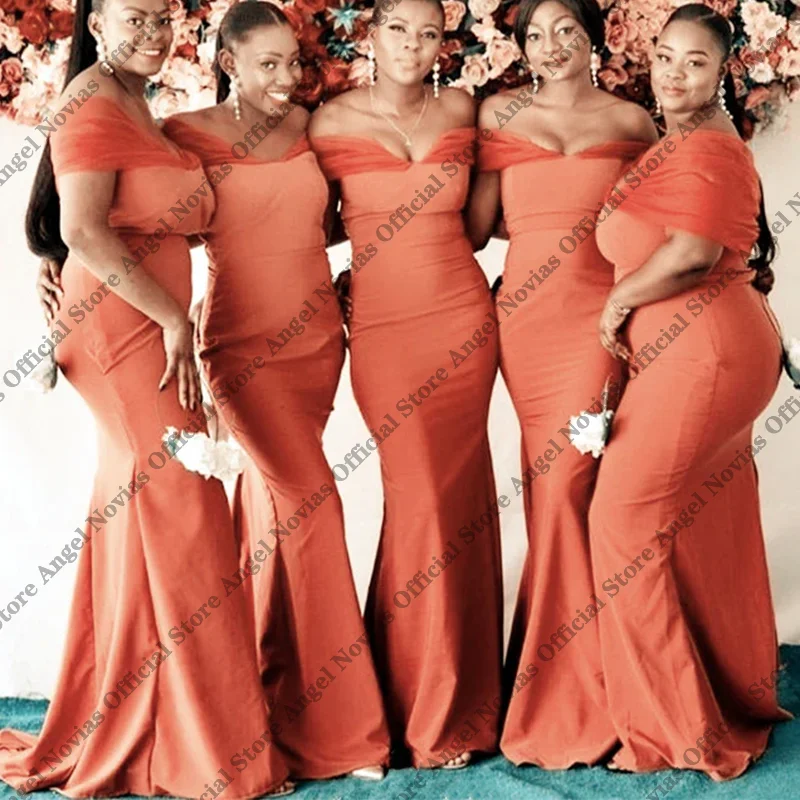 Customized Off Shoulder Light Orange Bridesmaid Dresses 2026 Wedding Party Dresses robe demoiselle d'honneur
Customized Off Shoulder Light Orange Bridesmaid Dresses 2026 Wedding Party Dresses robe demoiselle d'honneur