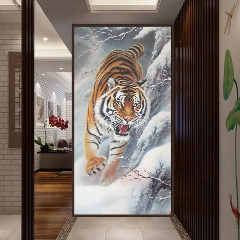 Non-glue Detachable Privacy Window Frosted Film Tiger Pattern Sun Blocking Anti-UV Oiffce Brthroom Glass Window decorative Film
Non-glue Detachable Privacy Window Frosted Film Tiger Pattern Sun Blocking Anti-UV Oiffce Brthroom Glass Window decorative Film