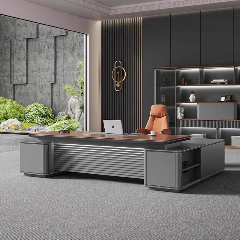 Office Boss Table Atmospheric President Table High-end Sense Big Desk Chairperson's Office Desk And Chairs Light Luxury Office F
Office Boss Table Atmospheric President Table High-end Sense Big Desk Chairperson's Office Desk And Chairs Light Luxury Office F