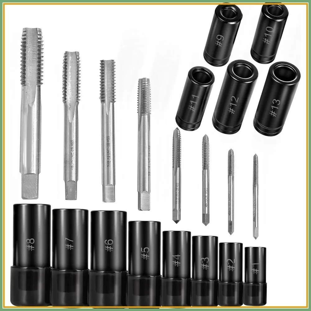 70500 & 71670 Tap Socket Set, 13Pcs Tap Wrench Adapter Kit, Standard & Metric Sockets for Square Drive Tools
70500 & 71670 Tap Socket Set, 13Pcs Tap Wrench Adapter Kit, Standard & Metric Sockets for Square Drive Tools
