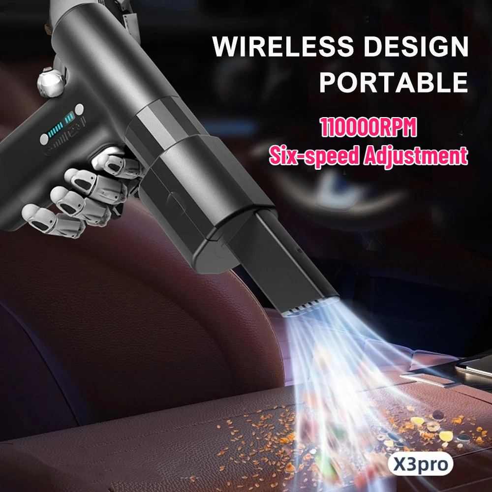 110000RPM Violent Fan Six-speed Adjustment Powerful Air Blower Vacuum Dust Cleaner Type-C Charging Brushless Turbo Jet Blower
110000RPM Violent Fan Six-speed Adjustment Powerful Air Blower Vacuum Dust Cleaner Type-C Charging Brushless Turbo Jet Blower