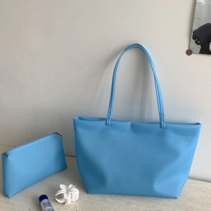 Fashion Transparent PVC Jelly Bag Solid Color Summer Large Capacity Clear PVC Tote Bag Waterproof Commute Handbag 2 PCS Set
Fashion Transparent PVC Jelly Bag Solid Color Summer Large Capacity Clear PVC Tote Bag Waterproof Commute Handbag 2 PCS Set