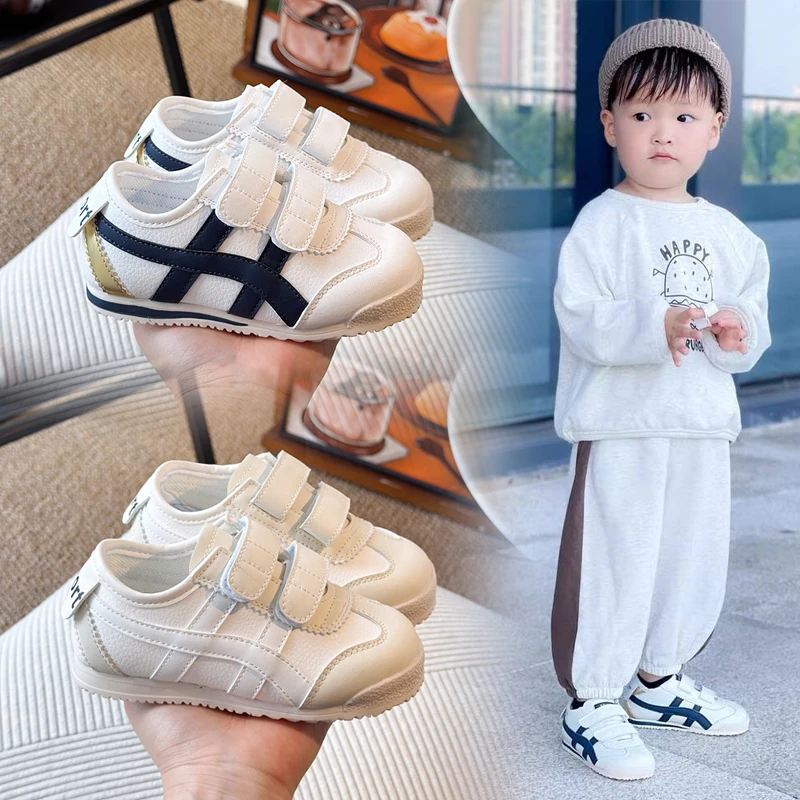 Children's Board Shoes Four Seasons Beige Leather Breathable Boys Girls Small White Shoes 0-8 Years Old Blue De Training Shoes
Children's Board Shoes Four Seasons Beige Leather Breathable Boys Girls Small White Shoes 0-8 Years Old Blue De Training Shoes