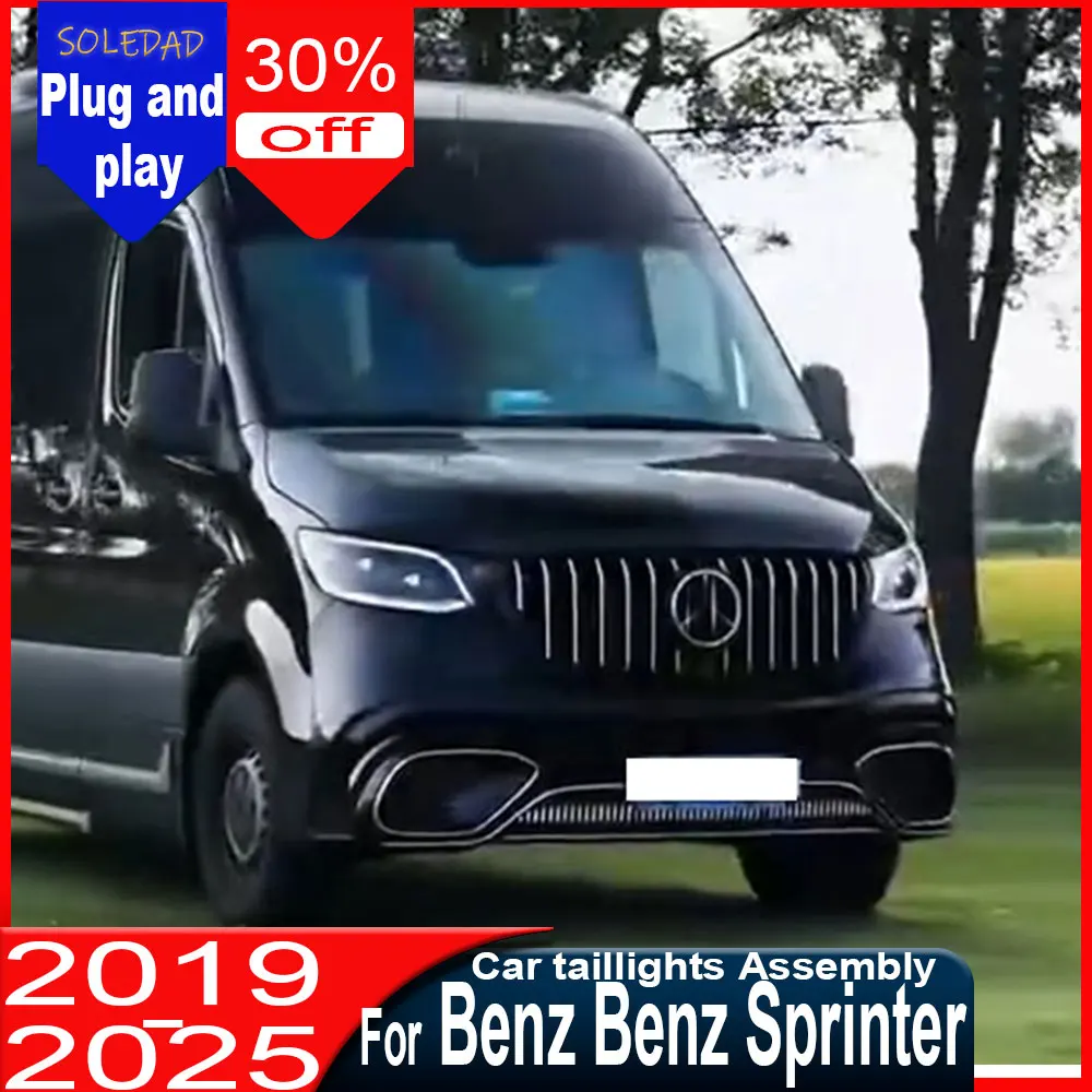 Комплект из 2 новых светодиодных фар для Mercedes-Benz Sprinter W907 2019-2025 с линзой-проектором, аксессуары для авто
Комплект из 2 новых светодиодных фар для Mercedes-Benz Sprinter W907 2019-2025 с линзой-проектором, аксессуары для авто