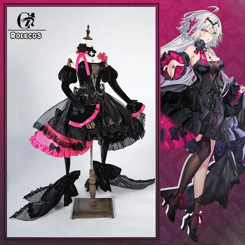 ROLECOS Game FGO 2026 Happy New Year Jeanne d'Arc Alter Cosplay Costume Gothic Style Women Halloween Party Role Play Dress
ROLECOS Game FGO 2026 Happy New Year Jeanne d'Arc Alter Cosplay Costume Gothic Style Women Halloween Party Role Play Dress