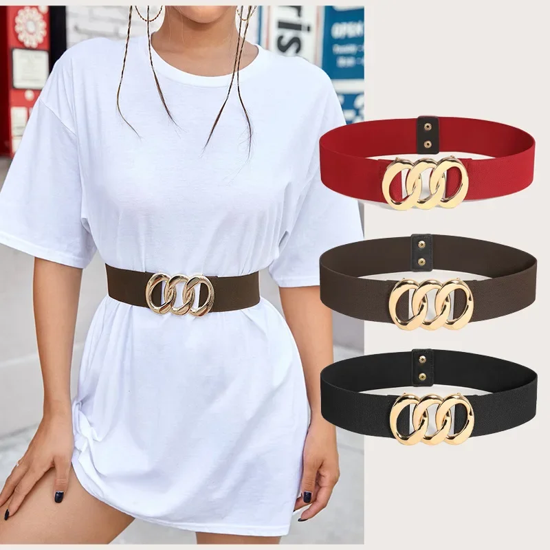 2023 Fashion Casual Ladies Corset Elastic Wide Waist Dress Shirt Decoration Gold Buckle Belts for Women Luxury Designer Brand
2023 Fashion Casual Ladies Corset Elastic Wide Waist Dress Shirt Decoration Gold Buckle Belts for Women Luxury Designer Brand