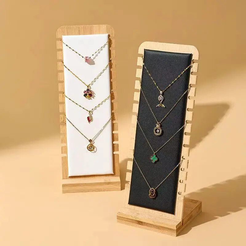 Simple Wooden Detachable Necklace Display Stand Jewelry Props Hanger Board Pendant Jewelry Stand
Simple Wooden Detachable Necklace Display Stand Jewelry Props Hanger Board Pendant Jewelry Stand