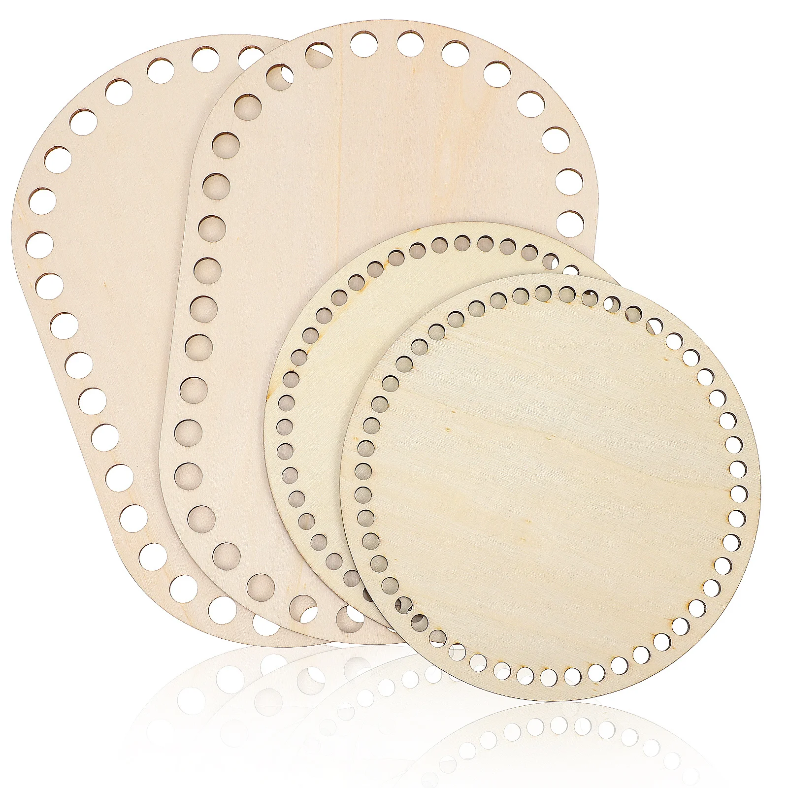 4pcs Wooden Basket Bottoms Natural Unfinished Crochet Bases For Diy Knitting Bags Oval Round Shapes Basket Wood Bottoms
4pcs Wooden Basket Bottoms Natural Unfinished Crochet Bases For Diy Knitting Bags Oval Round Shapes Basket Wood Bottoms