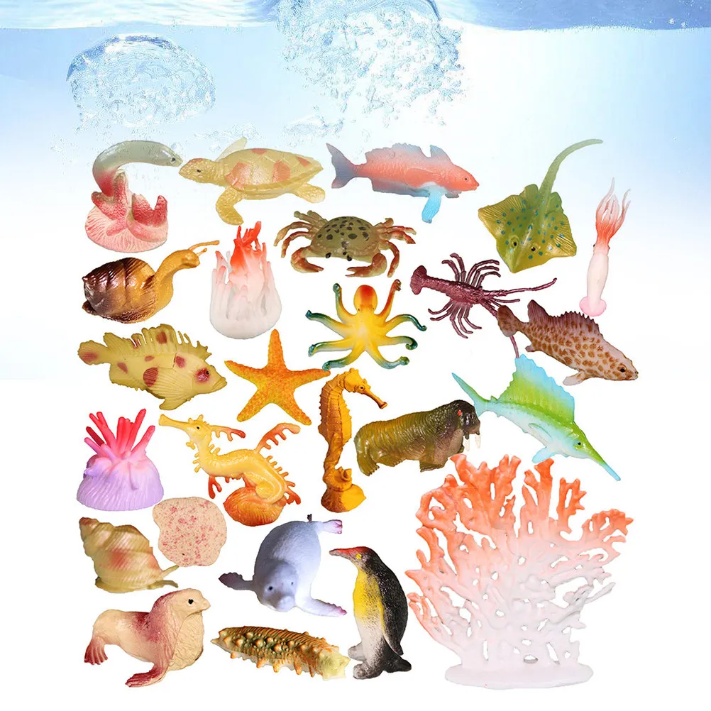 26Pcs Marine Animal Simulation Set Realistic Deep Sea Figures Pool Bath Play Educational Gift Ocean
26Pcs Marine Animal Simulation Set Realistic Deep Sea Figures Pool Bath Play Educational Gift Ocean