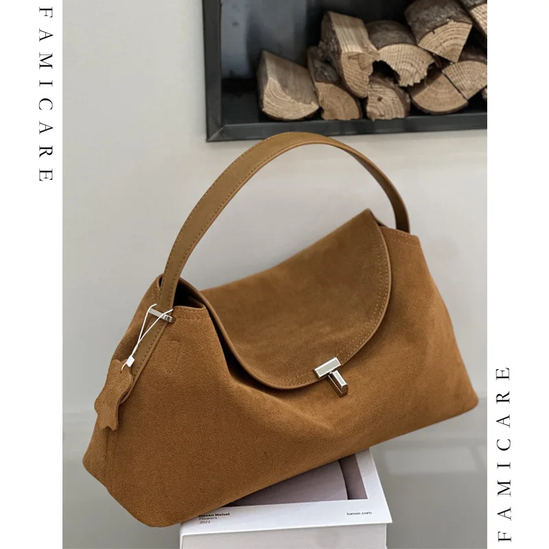 Fashion Lady Genuine Leather Pillow Handbag Large Capacity Soft Flap Shoulder Bags for Women Solid Color Suede Crossbody Bag
Fashion Lady Genuine Leather Pillow Handbag Large Capacity Soft Flap Shoulder Bags for Women Solid Color Suede Crossbody Bag