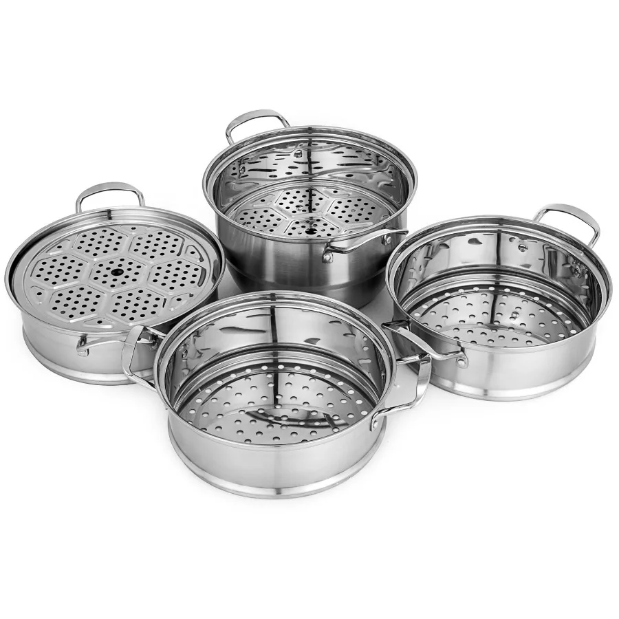 5 Titer Dumpling Steamer Stainless Steel 11.8" Multi-Layer Cookware Pot with Handles
5 Titer Dumpling Steamer Stainless Steel 11.8" Multi-Layer Cookware Pot with Handles
