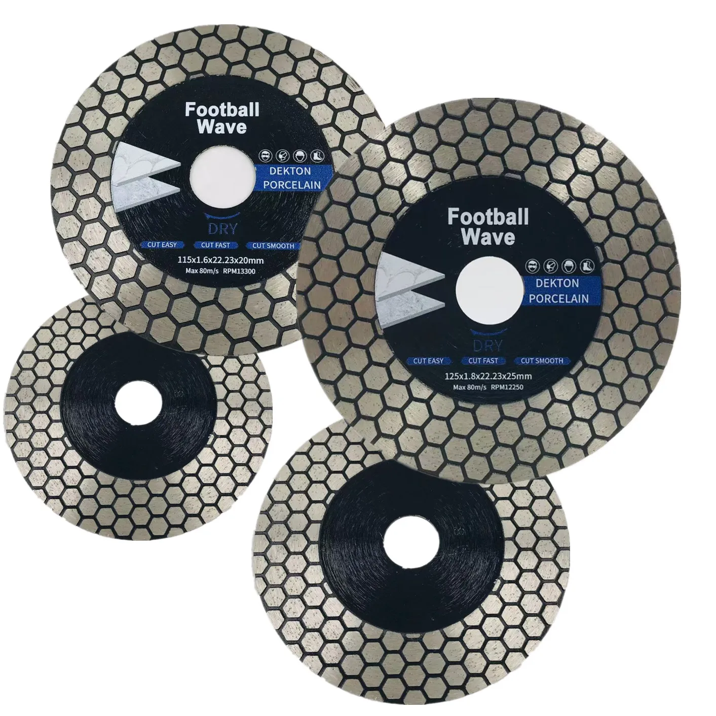 115/125mm Tile Diamond Saw Discs Hexgonal Cutting and Grinding Blade Wide Application Chip Free Wet/Dry Cutting 45° Angle Cut
115/125mm Tile Diamond Saw Discs Hexgonal Cutting and Grinding Blade Wide Application Chip Free Wet/Dry Cutting 45° Angle Cut 