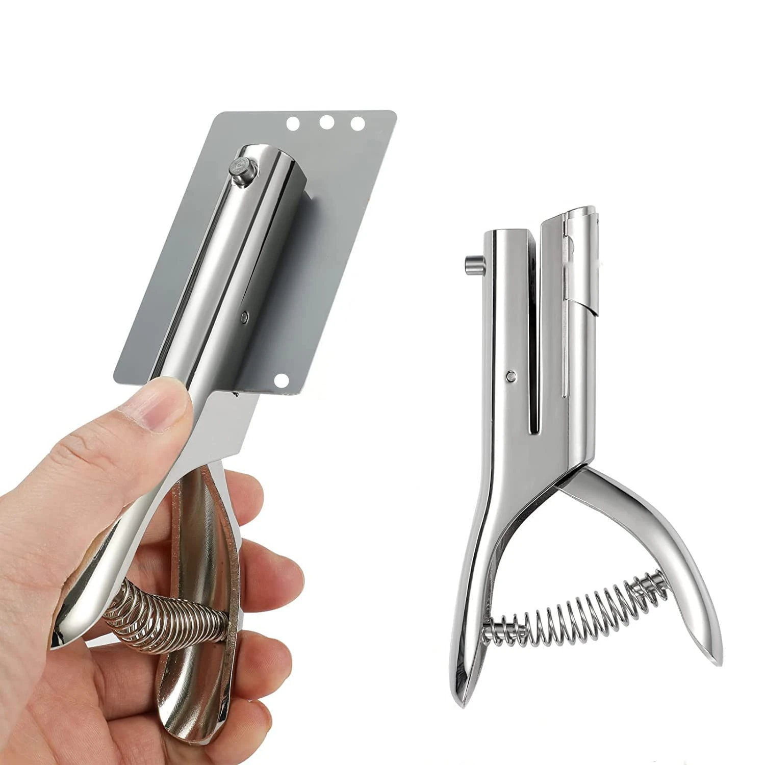 Heavy-duty and durable portable single hole paper puncher - Versatile handheld tool for paper, cards, plastic, and cardboard - R
Heavy-duty and durable portable single hole paper puncher - Versatile handheld tool for paper, cards, plastic, and cardboard - R