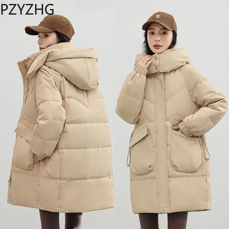 2023 New Women Down Cotton Coat Winter Jacket Female Thicken Loose Parkas Midi Pattern Outwear Waist All-match Overcoat
2023 New Women Down Cotton Coat Winter Jacket Female Thicken Loose Parkas Midi Pattern Outwear Waist All-match Overcoat