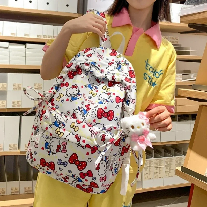 Школьная сумка Sanrio KT Cat, водонепроницаемый вместительный портфель для учеников и студентов, легкий милый ежедневный сюрприз, женский подарок
Школьная сумка Sanrio KT Cat, водонепроницаемый вместительный портфель для учеников и студентов, легкий милый ежедневный сюрприз, женский подарок