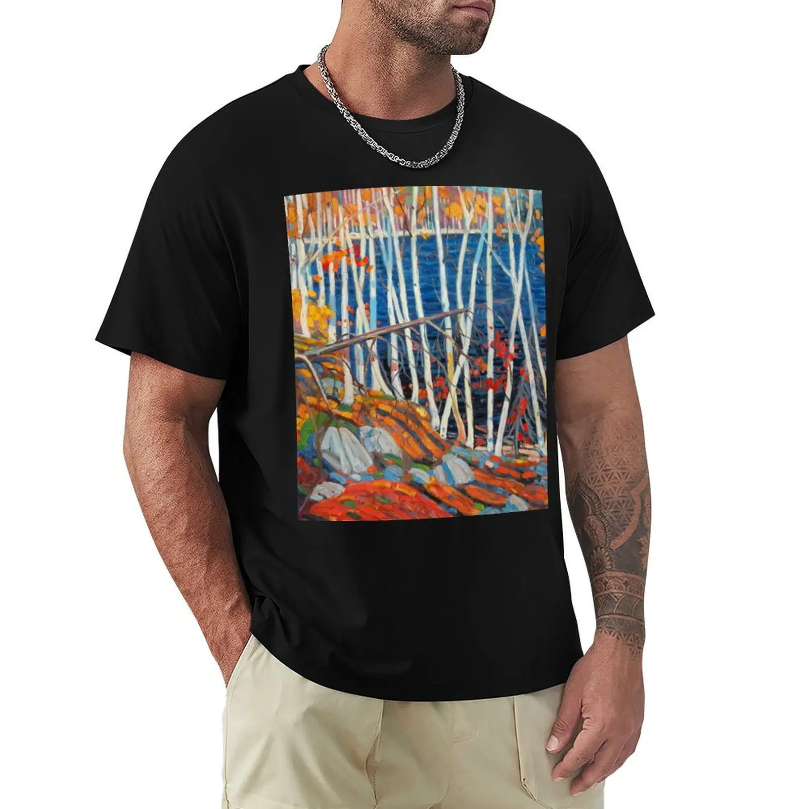 In The Northland (Group Of Seven) by Tom Thomson Canadian Landscape T-Shirt Work Daily Short Sleeve Top
In The Northland (Group Of Seven) by Tom Thomson Canadian Landscape T-Shirt Work Daily Short Sleeve Top