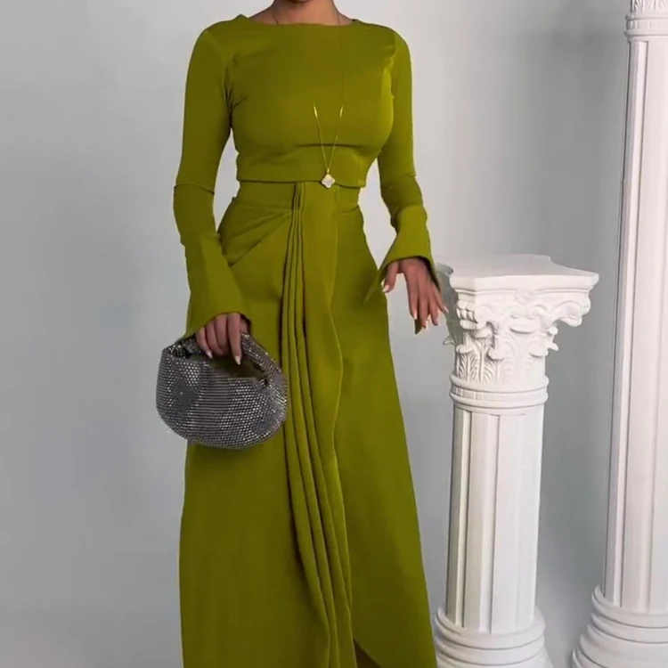 Eid Muslim Satin Dress for Women Abaya Slim Fit Bandage Lace-up Vestidos Largos Party Ramadan Kaftan Dubai Arab Long Robe 2024
Eid Muslim Satin Dress for Women Abaya Slim Fit Bandage Lace-up Vestidos Largos Party Ramadan Kaftan Dubai Arab Long Robe 2024
