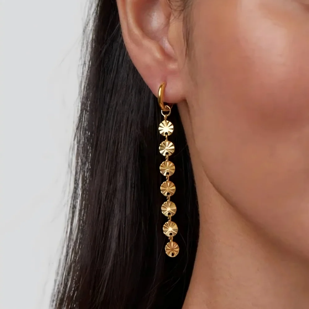 1/3Pairs Yellow Snowflake Stainless steel Hoop Earrings Dainty Floret Drop Earrings for Women Fashion Jewlery Accessories
1/3Pairs Yellow Snowflake Stainless steel Hoop Earrings Dainty Floret Drop Earrings for Women Fashion Jewlery Accessories