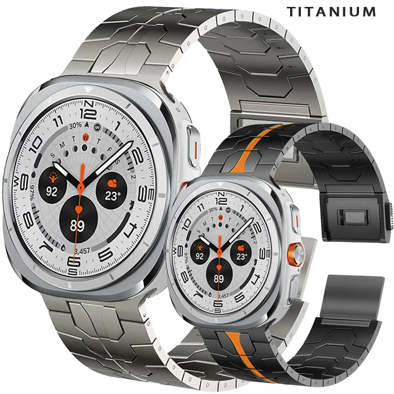 NO Gaps Titanium Watch Strap For Samsung Galaxy Watch 7 Ultra Luxury Metal Bracelet For GALAXY Watch 7 Ultra Curved End Strap
NO Gaps Titanium Watch Strap For Samsung Galaxy Watch 7 Ultra Luxury Metal Bracelet For GALAXY Watch 7 Ultra Curved End Strap