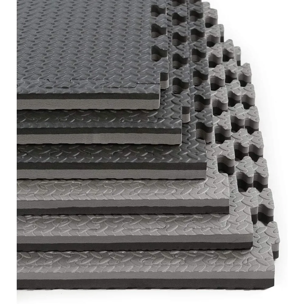 1" Extra Thick Interlocking Home Gym Foam Floor Mat Reversible Tiles (24" x 24") | 12 Pieces, 48 Square feet
1" Extra Thick Interlocking Home Gym Foam Floor Mat Reversible Tiles (24" x 24") | 12 Pieces, 48 Square feet