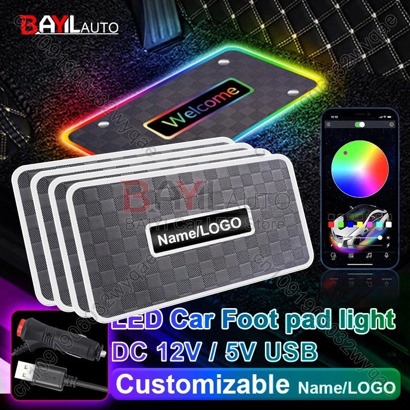4-in-1/2-in-1 Car Floor Mats Ambient Lights,Customizable LOGO/Name,App Control Symphony 213 Colors LED Neon,Interior Accessories
4-in-1/2-in-1 Car Floor Mats Ambient Lights,Customizable LOGO/Name,App Control Symphony 213 Colors LED Neon,Interior Accessories
