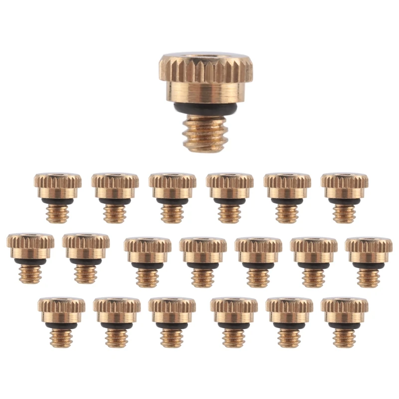 BAAR-20Pcs Brass Misting Nozzles For Cooling System 0.012 Inch(0.3 Mm) Water Spray Nozzle Sprinklers Misting Cooling
BAAR-20Pcs Brass Misting Nozzles For Cooling System 0.012 Inch(0.3 Mm) Water Spray Nozzle Sprinklers Misting Cooling