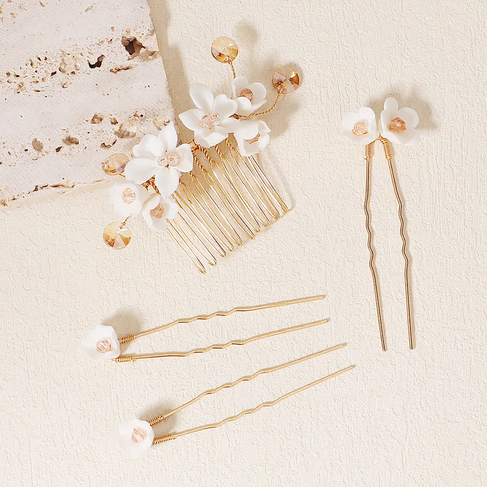 4Pcs Flower Hairpin Bridal Hair Forks Elegant Chinese Style Wedding Hair Accessories for Party Banquet Cosplay
4Pcs Flower Hairpin Bridal Hair Forks Elegant Chinese Style Wedding Hair Accessories for Party Banquet Cosplay