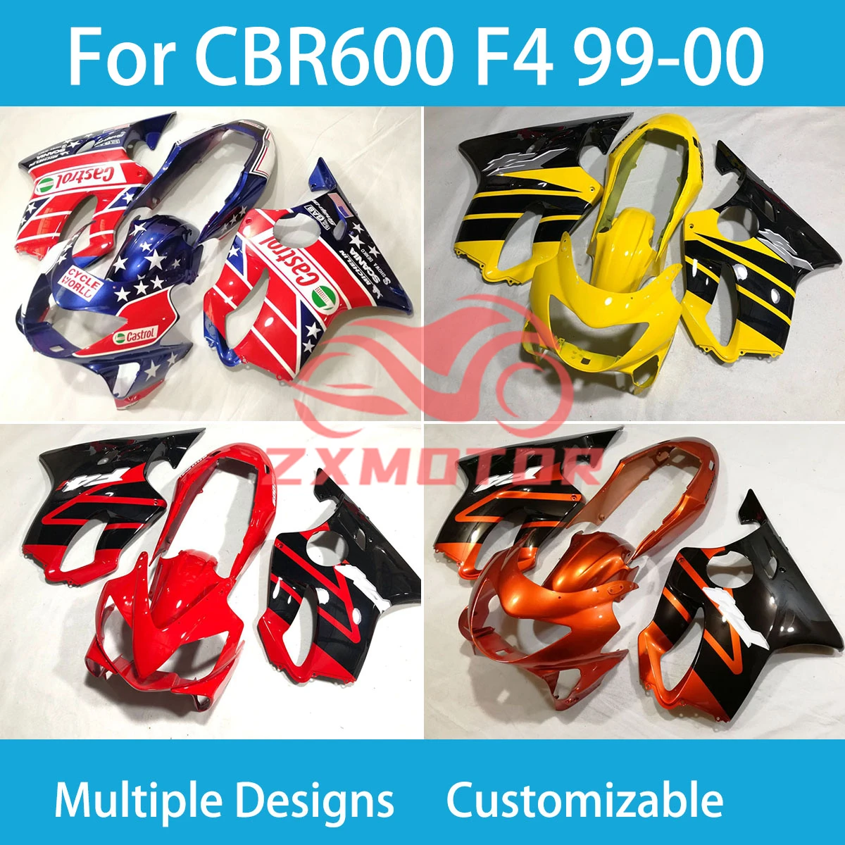 New Custom Fairing Kit CBR 600 F4 1999 2000 Bodywork Motorcycle Body set Full Fairings for Honda CBR 600 F 4 99 00
New Custom Fairing Kit CBR 600 F4 1999 2000 Bodywork Motorcycle Body set Full Fairings for Honda CBR 600 F 4 99 00