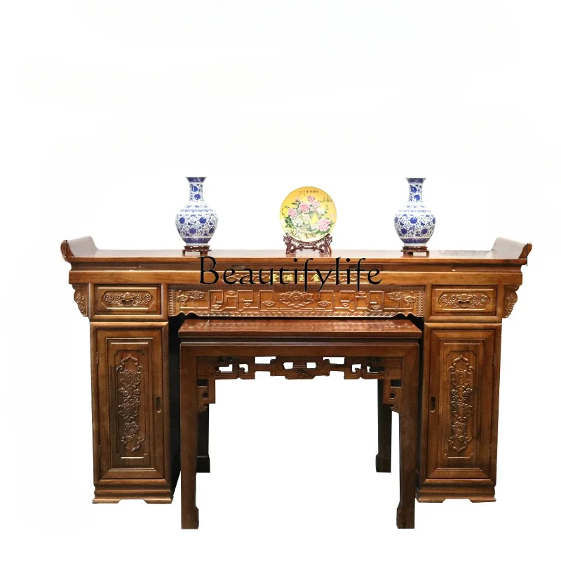 S S Camphor Wood Middle Hall Altar Incense Burner Table Home Altar Cabinet Living Room Chinese Style a Long Narrow Table Table
S S Camphor Wood Middle Hall Altar Incense Burner Table Home Altar Cabinet Living Room Chinese Style a Long Narrow Table Table