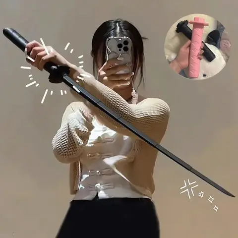 Naruto Uchiha Sasuke 3D Printing Katana Cosplay Props Roronoa Zoro Gravity Straight Out Telescopic Samurai Stress Relief Kid Toy