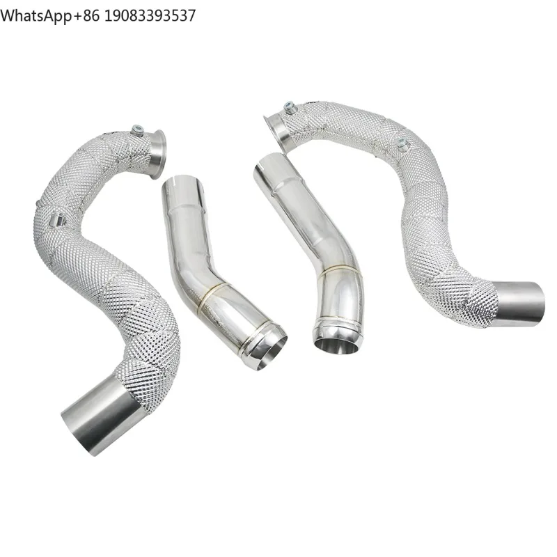 Новый гоночный даунпайп для Mercedes-Benz C63 C63S AMG W205 V8 4.0TT M177 (тестовая труба)
Новый гоночный даунпайп для Mercedes-Benz C63 C63S AMG W205 V8 4.0TT M177 (тестовая труба)