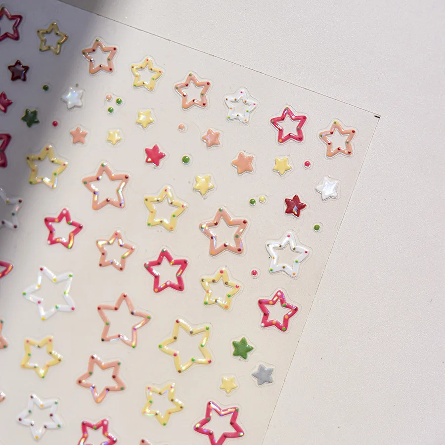 1Pcs 5D Kawaii Shiny Star Nail Sticker Shiny Pentagram Adhesive Slider Nail Art Decorations Stickers Decals DIY Nail Accessories
1Pcs 5D Kawaii Shiny Star Nail Sticker Shiny Pentagram Adhesive Slider Nail Art Decorations Stickers Decals DIY Nail Accessories