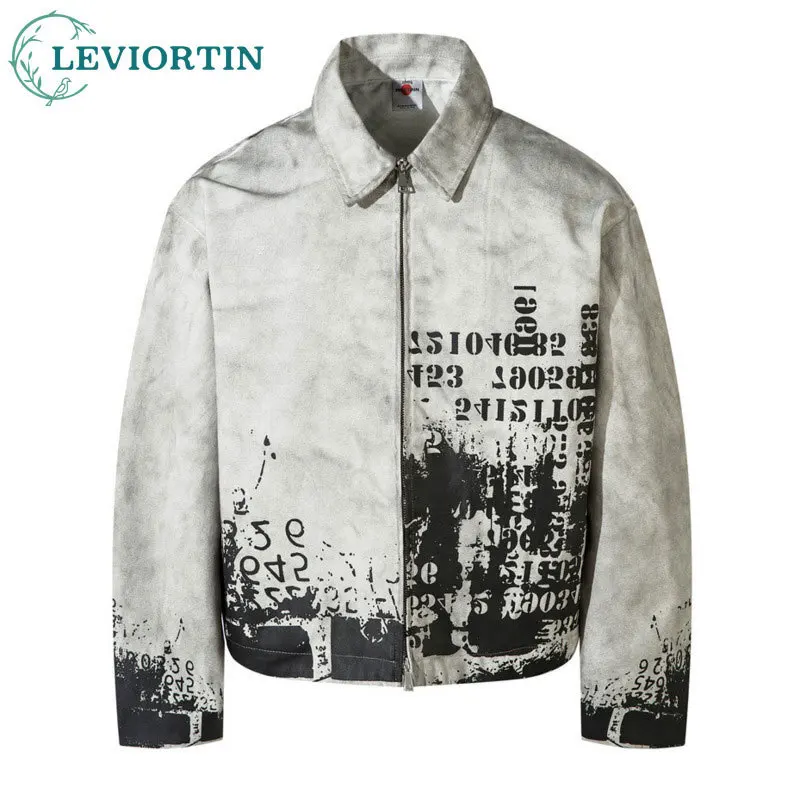 2025: весенне-осенняя мужская грязная короткая куртка в стиле панк с воротником-стойкой и воротником с двойной молнией
2025: весенне-осенняя мужская грязная короткая куртка в стиле панк с воротником-стойкой и воротником с двойной молнией